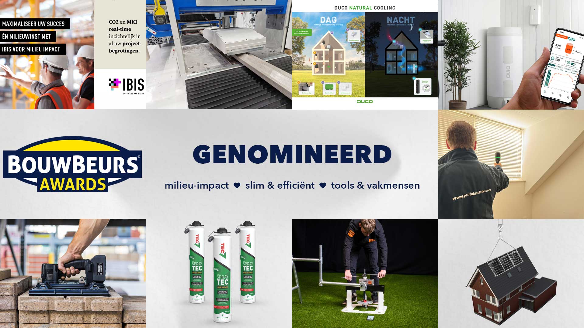 Genomineerden BouwBeurs Awards 2025